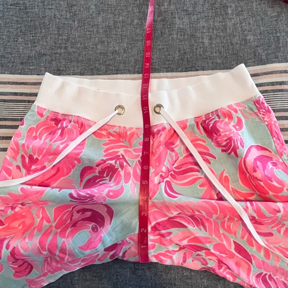 🦩 LILLY PULITZER | L | BEACH PANT | Luxurious LINEN!! | Flamingos 🦩 - Picture 9 of 16